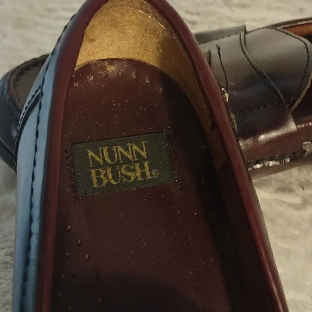 Nunn Bush Burgundy Men's Tassel Loafers